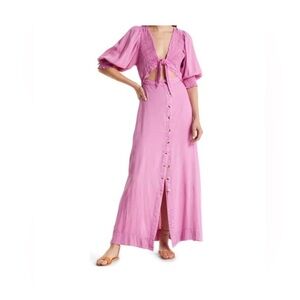 #15. NWOT Free People string of hearts tie front maxi dress